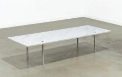  Erwine and Estelle Laverne Erwine Estelle Laverne Coffee Table with Carrara Marble Top - 2699976