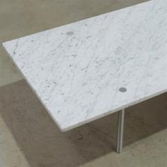  Erwine and Estelle Laverne Erwine Estelle Laverne Coffee Table with Carrara Marble Top - 2699979