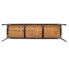  Erwine and Estelle Laverne Erwine Estelle Laverne Long Bench With Woven Leather Straps 1950s - 1588493