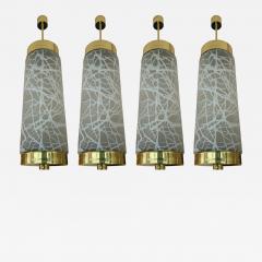  Esperia Ceiling Pendants Chandelier Brass Murano Glass by Esperia Italy 1990s - 1281381