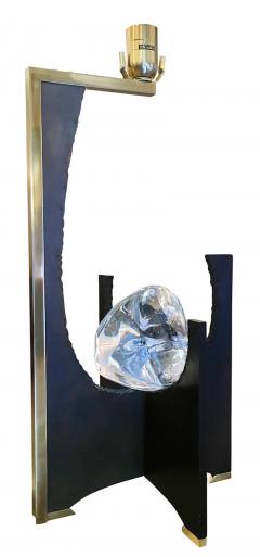  Esperia Galileo Black Iron and Glass Table Lamp by Esperia - 397315