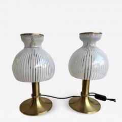  Esperia Pair of Lamps Brass and Murano Glass by Angelo Brotto for Esperia Italy 1970s - 3384025