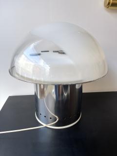  Esperia Space Age Metal Murrine Murano Glass Mushroom Lamp by Esperia Italy 1970s - 2846788