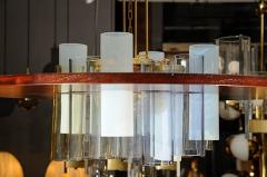  Esperia Unique Wood and Glass Chandelier by Esperia - 4721768