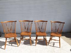  Ethan Allen 1980s Classic Ethan Allen Maple Colonial Style with 2 Leaf Extensions 4 Chairs - 4157838
