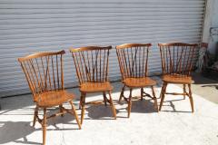  Ethan Allen 1980s Classic Ethan Allen Maple Colonial Style with 2 Leaf Extensions 4 Chairs - 4157874