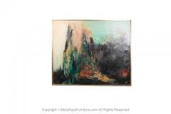  Etta C Mercur Mid Century Abstract Oil Painting Expressionist Signed Etta C Mercur - 2954489