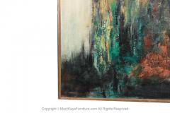  Etta C Mercur Mid Century Abstract Oil Painting Expressionist Signed Etta C Mercur - 2954577