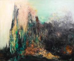  Etta C Mercur Mid Century Abstract Oil Painting Expressionist Signed Etta C Mercur - 2954848