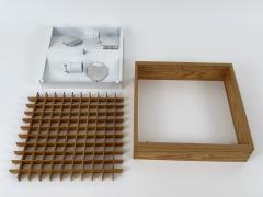  Exaktor Elegant Mid Century Modern Pine Wood Flush Mount or Ceiling Lamp Sweden 1970s - 4524742