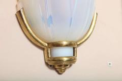  Ezan Glass Pair of Art Deco Wall Sconces by Ezan - 1436040
