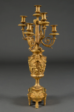  F BARBEDIENNE PAIR OF FRENCH ORMOLU CANDELABRAS ATTR TO F BARBEDIENNE - 3537909