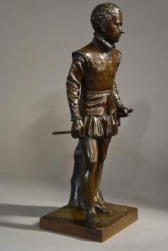  F Barbedienne Foundry 19thc bronze of young Henry IVth of France - 4787801
