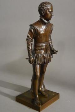  F Barbedienne Foundry 19thc bronze of young Henry IVth of France - 4787802