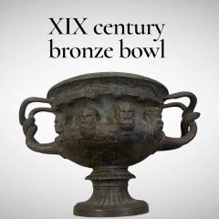  F Barbedienne Foundry XIX Century neoclassical bronze bowl - 4590015