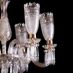  F C Osler An Osler Style Cut Glass Six Arm Chandelier C 1900  - 4432277