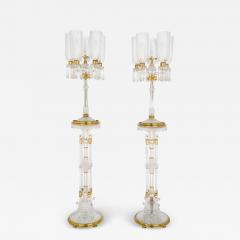  F C Osler Very large pair of antique English cut crystal candelabra by F C Osler - 4358482