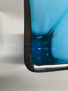  FABIO TOSI MURANO BLUE GLASS SOMMERSO VASE BY FABIO TOSI FOR CENEDESE - 2946070