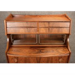  FALSIG MOBLER Vintage Danish Mid Century Modern Rosewood Secretary Desk by Falsig Mobler - 3349126