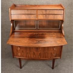  FALSIG MOBLER Vintage Danish Mid Century Modern Rosewood Secretary Desk by Falsig Mobler - 3349131