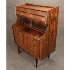  FALSIG MOBLER Vintage Danish Mid Century Modern Rosewood Secretary Desk by Falsig Mobler - 3349132