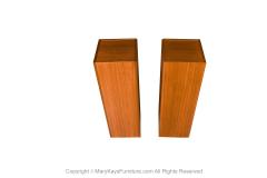  FBJ M bler Pair Pedestal Plant Sculpture Stands Mid Century Vintage Teak - 3285688