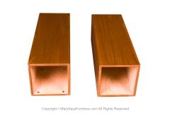  FBJ M bler Pair Pedestal Plant Sculpture Stands Mid Century Vintage Teak - 3285694