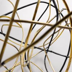  FLAIR FURNITURE Flair Edition Brass and Steel Abstract Sculpture - 3892394