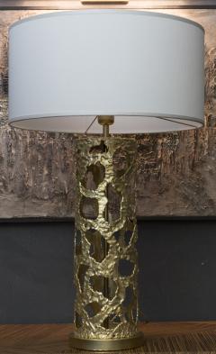  FLAIR FURNITURE Flair Edition Cylinder Brass Table Lamp - 3893496