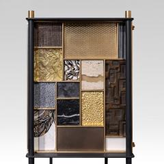  FLAIR FURNITURE Flair Edition Patchwork Bar Cabinet - 3901171