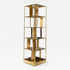  FLAIR FURNITURE Flair Edition swivel brutalist brass library - 3925511