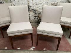  FLAIR FURNITURE SET OF FOUR MODERNIST WALNUT AND UPHOLSTERED DINING CHAIRS BY FLAIR FURNITURE - 3267962