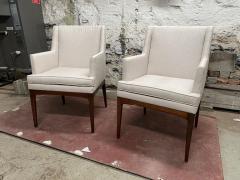 FLAIR FURNITURE SET OF FOUR MODERNIST WALNUT AND UPHOLSTERED DINING CHAIRS BY FLAIR FURNITURE - 3268021