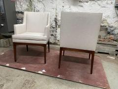  FLAIR FURNITURE SET OF FOUR MODERNIST WALNUT AND UPHOLSTERED DINING CHAIRS BY FLAIR FURNITURE - 3268034