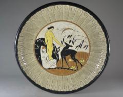  Fa enceries et Emaux de Longwy Art Deco Longwy French PRIMAVERA Charger French 1925 - 4046269