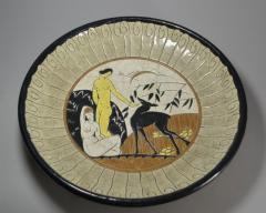  Fa enceries et Emaux de Longwy Art Deco Longwy French PRIMAVERA Charger French 1925 - 4046270