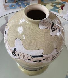  Fa enceries et Emaux de Longwy Longwy vase Music  - 2410163