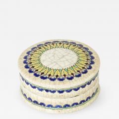  Fa enceries et Emaux de Longwy Rare Small cream Art deco box Emaux de Longwy 1920 - 2747429