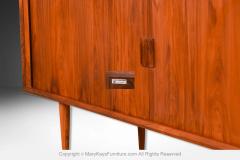 Faarup M belfabrik Mid Century Danish Tambour Door Credenza Faarup Mobelfabrik Svend Larsen - 4223055
