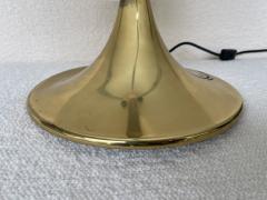  Fabbian Mushroom Lamp Brass and Murano Glass by F Fabbian Italy 1970s - 2414642