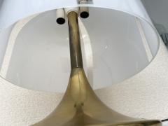  Fabbian Mushroom Lamp Brass and Murano Glass by F Fabbian Italy 1970s - 2414643