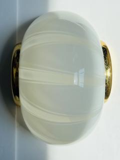  Fabbian Pair of Italian Mid Century Murano Glass Fabian 1970 Wall Lights - 3295865