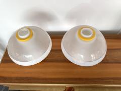 Fabbian Pair of Mushroom Lamps Murano Glass by F Fabbian Italy 1970s - 3341919