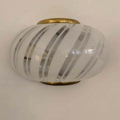  Fabbian Set of Three 1980s Fabbian Italian Glass Wall Lights - 1507903