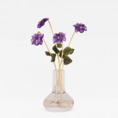  Faberg Faberg Style Amethyst Nephrite Gold and Diamond Study of a Violet - 4613957