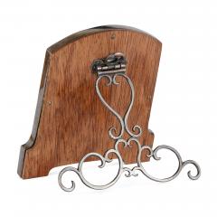  Faberg Faberg inspired green enamel and silver gilt picture frame - 4187223