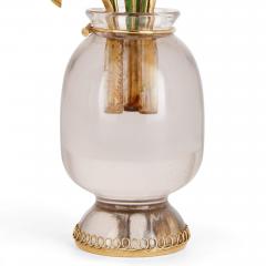  Faberg Italian Faberg style gold and enamel lily of the valley model - 2232130