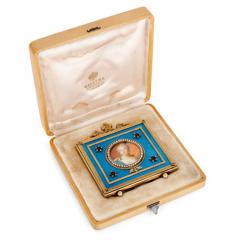  Faberg Vermeil and pearl photograph frame in the manner of Faberg  - 3437689