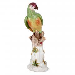  Factory Aelteste Volkstedt Porzellanmanufaktur Very large Volkstedt porcelain sculpture of a parrot - 3970793