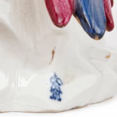  Factory Aelteste Volkstedt Porzellanmanufaktur Very large Volkstedt porcelain sculpture of a parrot - 3970796